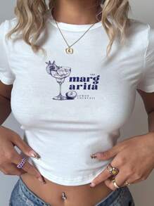Tseoso Tricou de damă cu mânecă scurtă, cu mânecă scurtă, cu design minimalist minimalist, casual