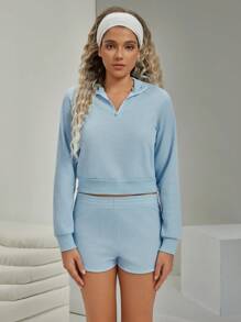 VARSITIE Sports Tennis Basic Outdoors With SWEATSHIRT AND SHORT Pants SET