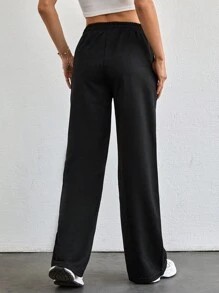 EURMUSE Women Grey And Black Color Sweatpants With Elastic Waist Multipack 530 - Multicolor - View 7