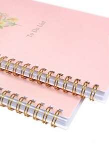 1 Stück Tages-Planer Notizbuch - spiralgebunden To-Do Liste Tracker, undatiert für Aufgabenpriorisierung & Notizen, Schul- oder Büromaterial, zurück in die Schulzeit