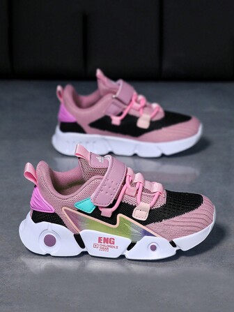 男女通用儿童甜美休闲帆布低帮运动鞋透气舒适防滑运动校园鞋