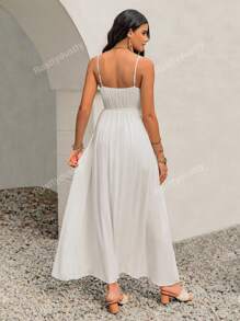 Rusttydustty Bohemian Wit Halter Casual Vakantie Lange Damesjurkenboho Pasen Strandoutfits Hawaii Coachella Muziekfestival Tropische Vakantie
