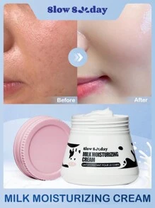 Slow Sunday Milk Moisturizing Cream, For Valentine'S Day, Valentines Gift, Great Ideas For Party, Gift-Giving, Outdoor Activity, Suitable For Spring Personal Care - White - View 1