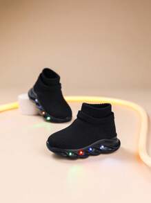 Zapatos deportivos para niños con luz LED y malla transpirable