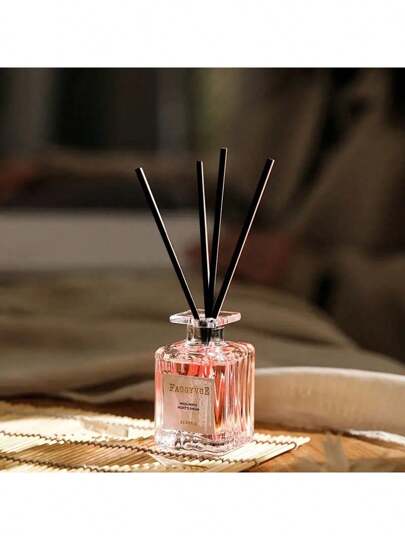 1pc Romantic Aromatherapy, 1.69oz Rattan Essential Oil, Lavender Fragrance Peach Ebonwood Agarwood Fragrance, Home Bedroom Fragrance Air Freshener, Reed Diffuser, Office Home, Deodorizing Fragrance Ornaments, Aromatherapy Gift For Your Girlfriend, Halloween, Spooky, Autumn, Winter, Holiday, Festival