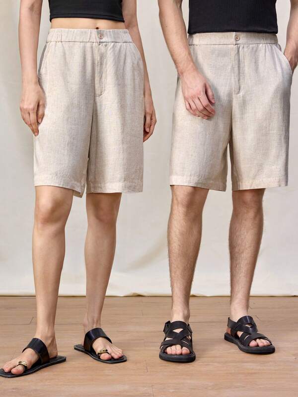 Manfinity INSISELF Men Woven Straight Casual Short Loose Casual Straight Shorts Suitable For Summer