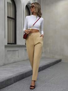Aveloria Modichic Túi Nữ Cao Cấp Đi Lại Thời Trang Thon Gọn Phù Hợp Với Quần - Màu Khaki - Xem 5