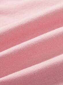 Cozy Pixies 4 件装女婴休闲波尔卡圆点印花纯色紧身裤套装 - 粉色 - 查看 11