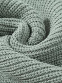 Young Girl Casual Solid Color Round Neck Long Sleeve Knitted Top, Versatile Autumn/Winter