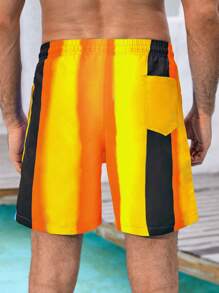Manfinity Swimmode Men Contrasting Print Beach Pants (Random Print)