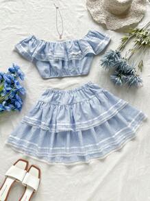 SHEIN VCAY 女式方格 V 领衬衫 - 彩色 - 查看 1