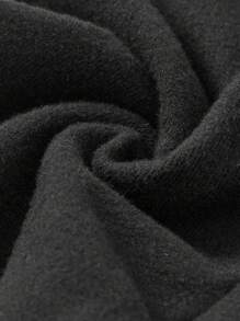 Cozy Pixies Baby Girl Letter Patched Trousers - Black - View 7