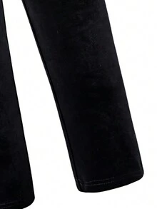 Conjunto de traje negro de gala para niños, chaqueta y pantalones, traje formal adecuado para otoño e invierno, apropiado para asistir a bailes de graduación y fiestas, simple, clásico y elegante, cómodo de llevar, muy apuesto y distinguido - Negro - Ver 5