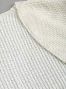 SHEIN Unity 女式可爱可爱白色长袖开衫配粉色蝴蝶结。，长袖上衣