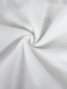 SHEIN 少女针织字母印花图案圆领运动衫和斜口袋运动裤，休闲两件套 - 墨綠色 - 查看 3