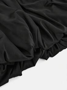 Hauture Bubble Hem Mini Skirt