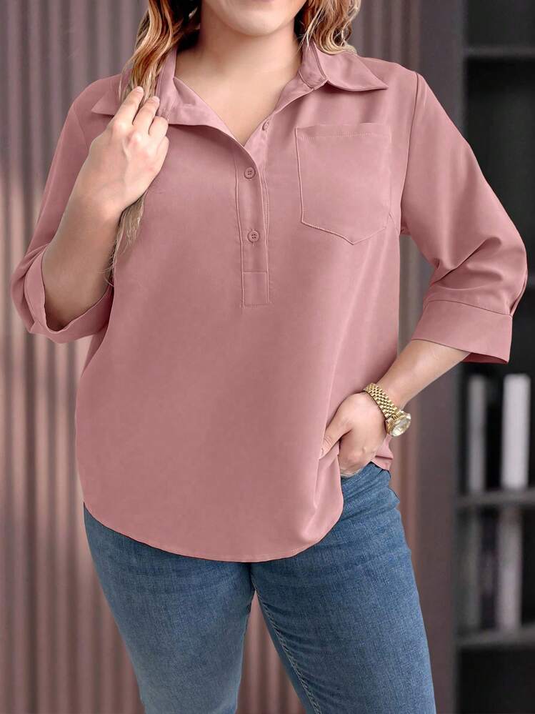 قميص واسع بمقاسات كبيرة للنساء, صيفي