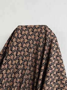 SHEIN Elaquor 1 pieza Vestido elegante de manga larga, cuello en V, con pliegues, para mujer talla grande, otoño