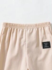 3 pièces Bas de sport casual pour garçons en couleurs assorties, automne et hiver - Multicolore - Voir 4