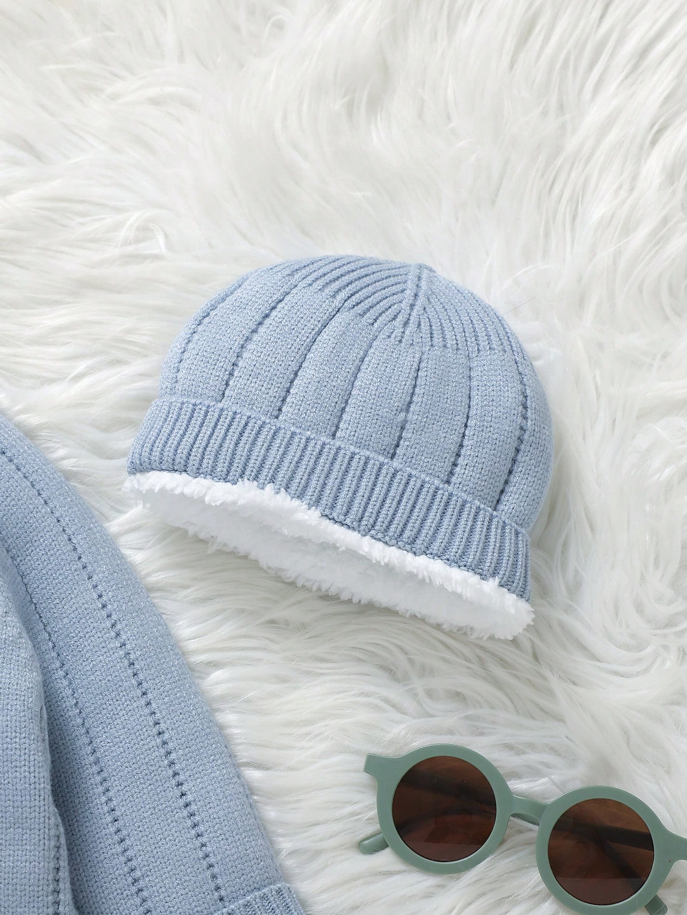 بدلة قطنية شتوية قطعة واحدة ببطانة حرارية وقبعة لل...