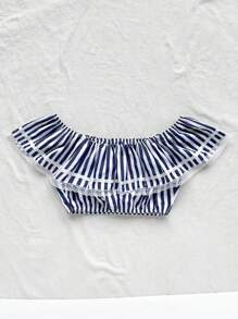 SHEIN VCAY 女式方格露肩度假衬衫 - 彩色 - 查看 2