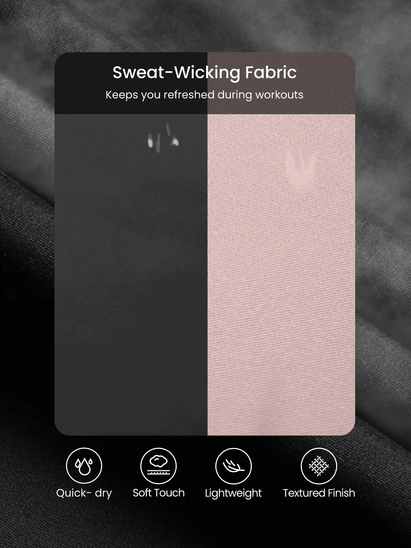 GLOWMODE Optidry Quick-Dry Open-Back Tee Daily Casual Quick Dry Moisture Wicking Gym - Black - View 4