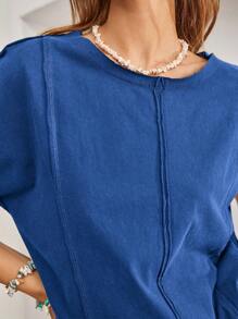 Bohemela 女士度假纯色简约休闲短袖 T 恤