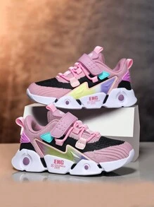 男女通用儿童甜美休闲帆布低帮运动鞋透气舒适防滑运动校园鞋 - 紫色 - 查看 5