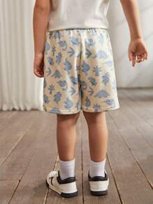 Cozy Pixies 2 chiếc Quần Short Hoạt Hình In Hình Động Vật Mềm Mại Thắt Lưng Cho Bé Trai - Nhiều màu - Xem 2