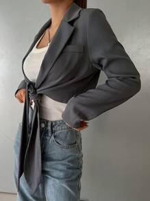 DAZY 女式短款休闲西装外套，秋装