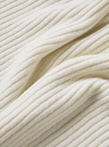 SHEIN Unity Set pulover tricotat cu decolteu în V pentru damă, culoare solidă, stil elegant și moale