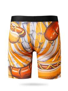Men Boxing Digital Printing Comfortable Breathable Boxer Briefs - Multicolor - View 2