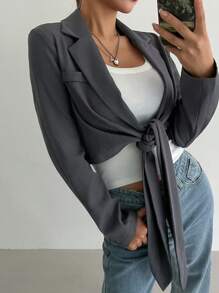 DAZY 女式短款休闲西装外套，秋装