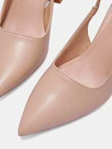 CUCCOO BIZCHIC Apricot Pointed Toe Block Heel Pumps, Fashion High Heels For Work, Date, Party, Wedding, Vacation Spring Shoes Spring Break Easter For Christmas