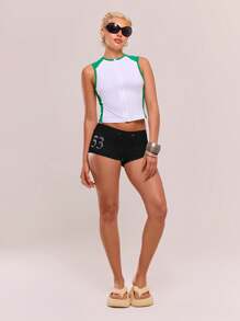 Musera Sport Diamante 平纹针织短裤、板网球、网球、匹克球健身