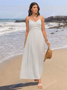 Rusttydustty Bohemian Wit Halter Casual Vakantie Lange Damesjurkenboho Pasen Strandoutfits Hawaii Coachella Muziekfestival Tropische Vakantie