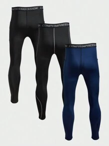 Manfinity Fitness 男友风男士纯色简约日常运动紧身裤