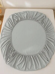 1 件水洗纯色床笠，适合厚度不超过 14 英寸的床垫 - 淺灰色 - 查看 6