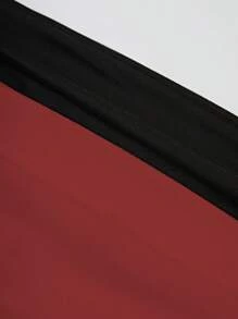 Sweetra Set áo trễ vai xếp ly gợi cảm mùa hè dành cho nữ - Màu Đỏ Sâu - Xem 3