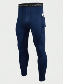 Manfinity Fitness 男友风男士纯色简约日常运动紧身裤