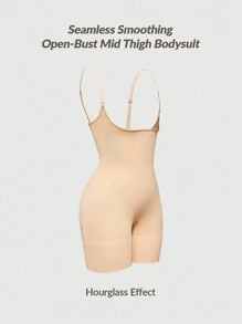 SHEIN Shape Body de uso diario y sencillo para mujer en un solo color, ropa modeladora