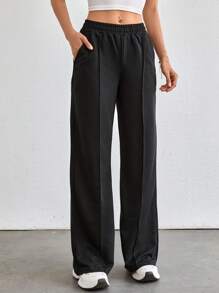 EURMUSE Women Grey And Black Color Sweatpants With Elastic Waist Multipack 530 - Multicolor - View 10