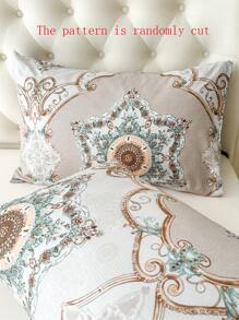 1 pieza Funda de almohada tipo sobre de poliéster 100% con estilo barroco, sin relleno incluido - Multicolor - Ver 6