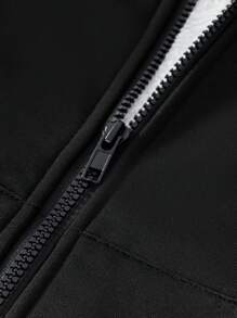 Áo nỉ có mũ trùm đầu có lót của Tween Girls - màu đen - Xem 7