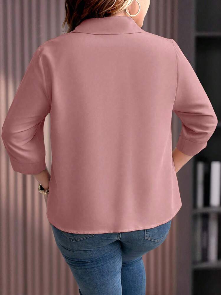 قميص واسع بمقاسات كبيرة للنساء, صيفي