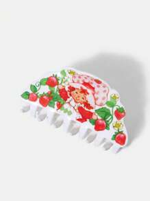 Strawberry Shortcake X SHEIN 卡通人物草莓图案发夹，日常佩戴，送礼佳品，春夏度假皆宜 - 彩色 - 查看 6