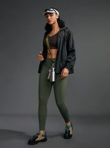 SHEIN Sports Damska kurtka sportowa, codzienna odzież sportowa