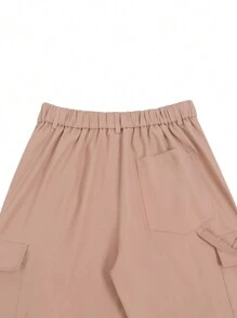 Manfinity Homme Men Vintage American Style Straight Leg Casual Pink Cargo Pants - Pink - View 5