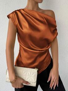 Firerie Áo sơ mi nữ cổ bẻ thanh lịch quyến rũ thời trang - Rỉ Nâu - Xem 3