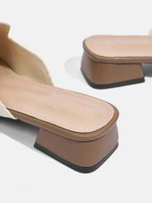 CUCCOO TILAWA Embroidered Metal Decor Fashion High Heel Pumps Spring Shoes Spring Break Easter - Apricot - View 5